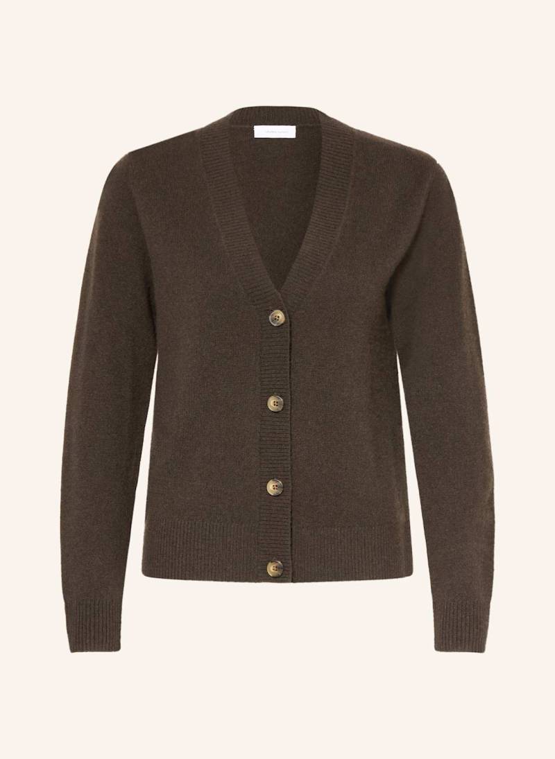 Darling Harbour Strickjacke Aus Cashmere braun von darling harbour