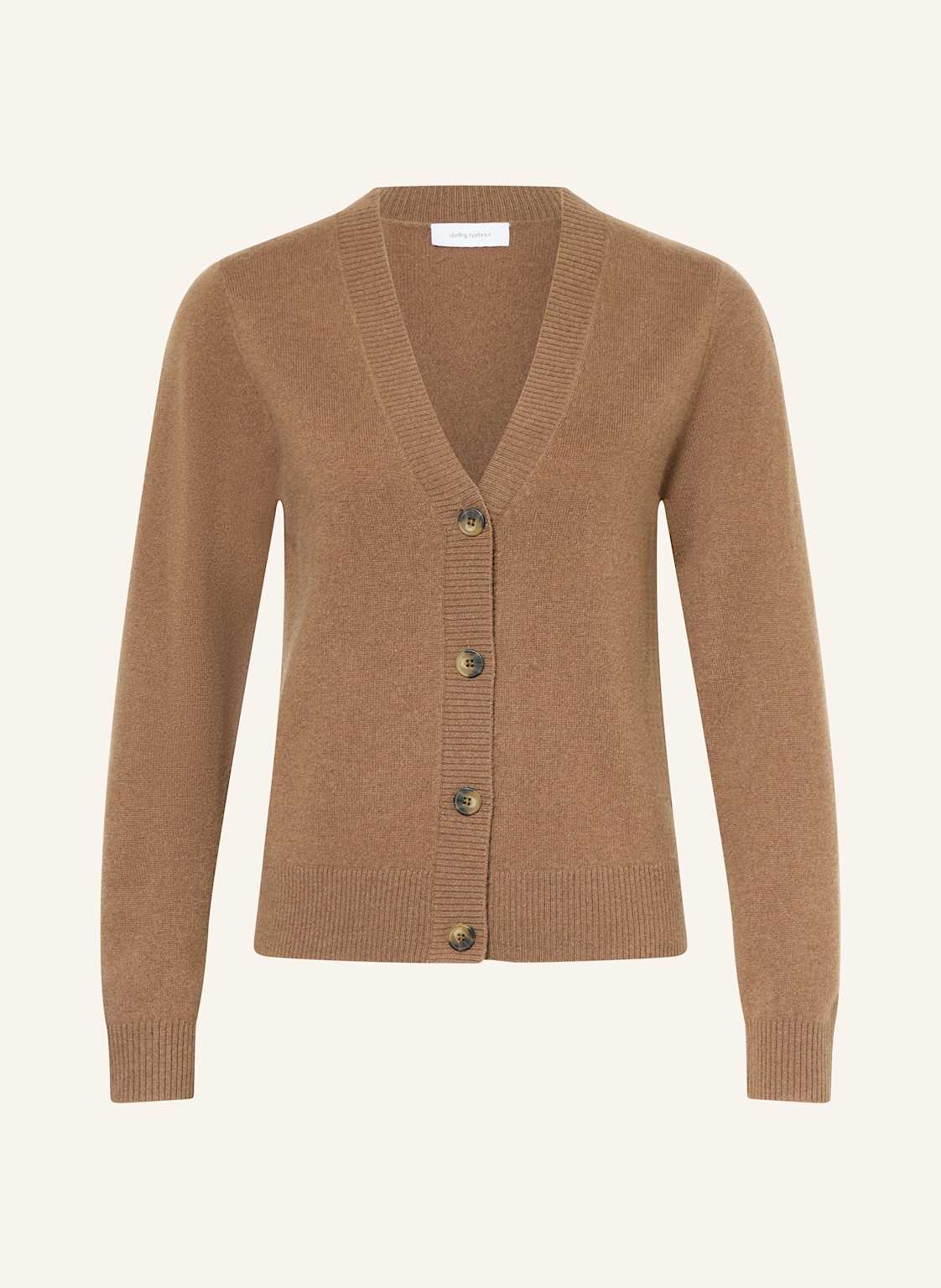 Darling Harbour Strickjacke Aus Cashmere braun von darling harbour