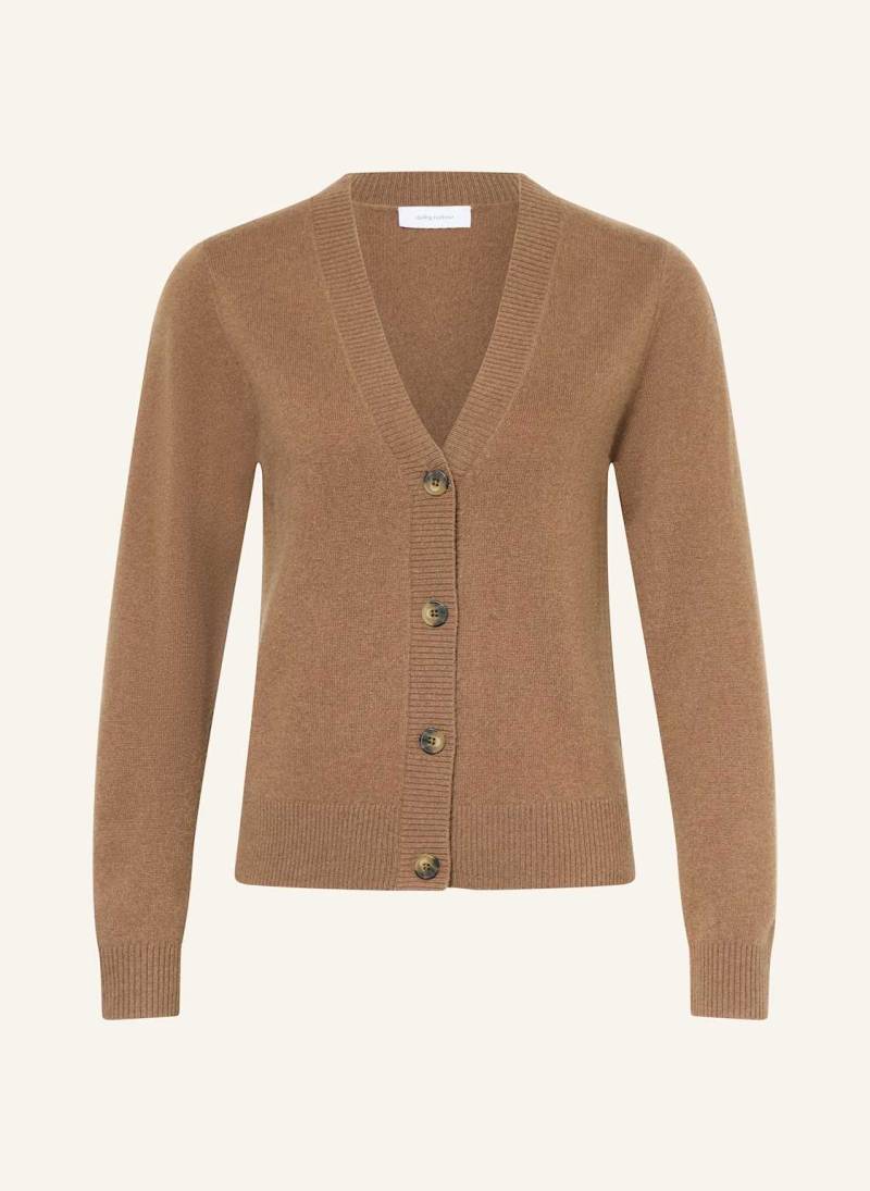 Darling Harbour Strickjacke Aus Cashmere braun von darling harbour