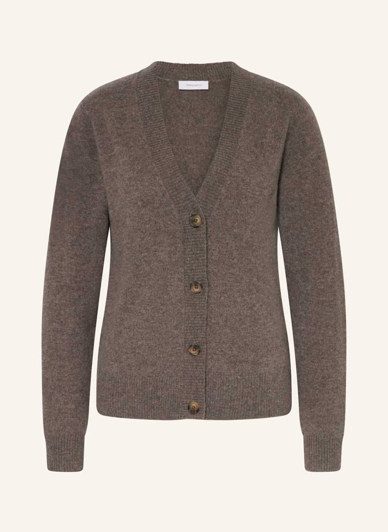 Darling Harbour Strickjacke Aus Cashmere braun von darling harbour