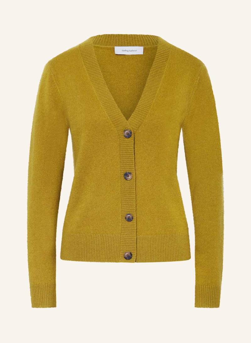 Darling Harbour Strickjacke Aus Cashmere gelb von darling harbour
