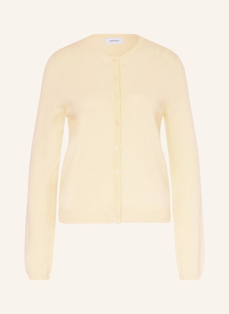 Darling Harbour Strickjacke Aus Cashmere gelb von darling harbour