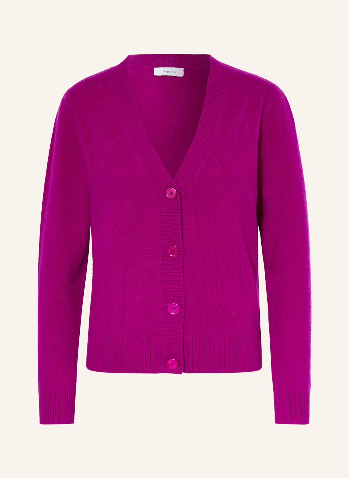 Darling Harbour Strickjacke Aus Cashmere pink von darling harbour