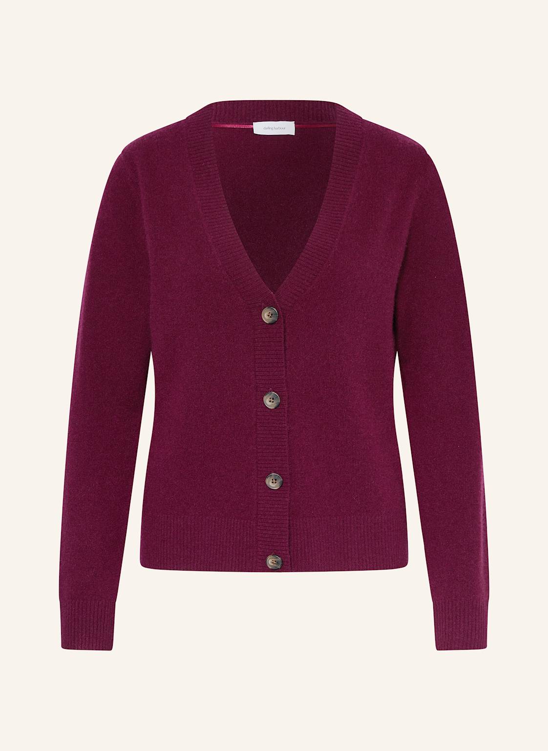 Darling Harbour Strickjacke Aus Cashmere rot von darling harbour