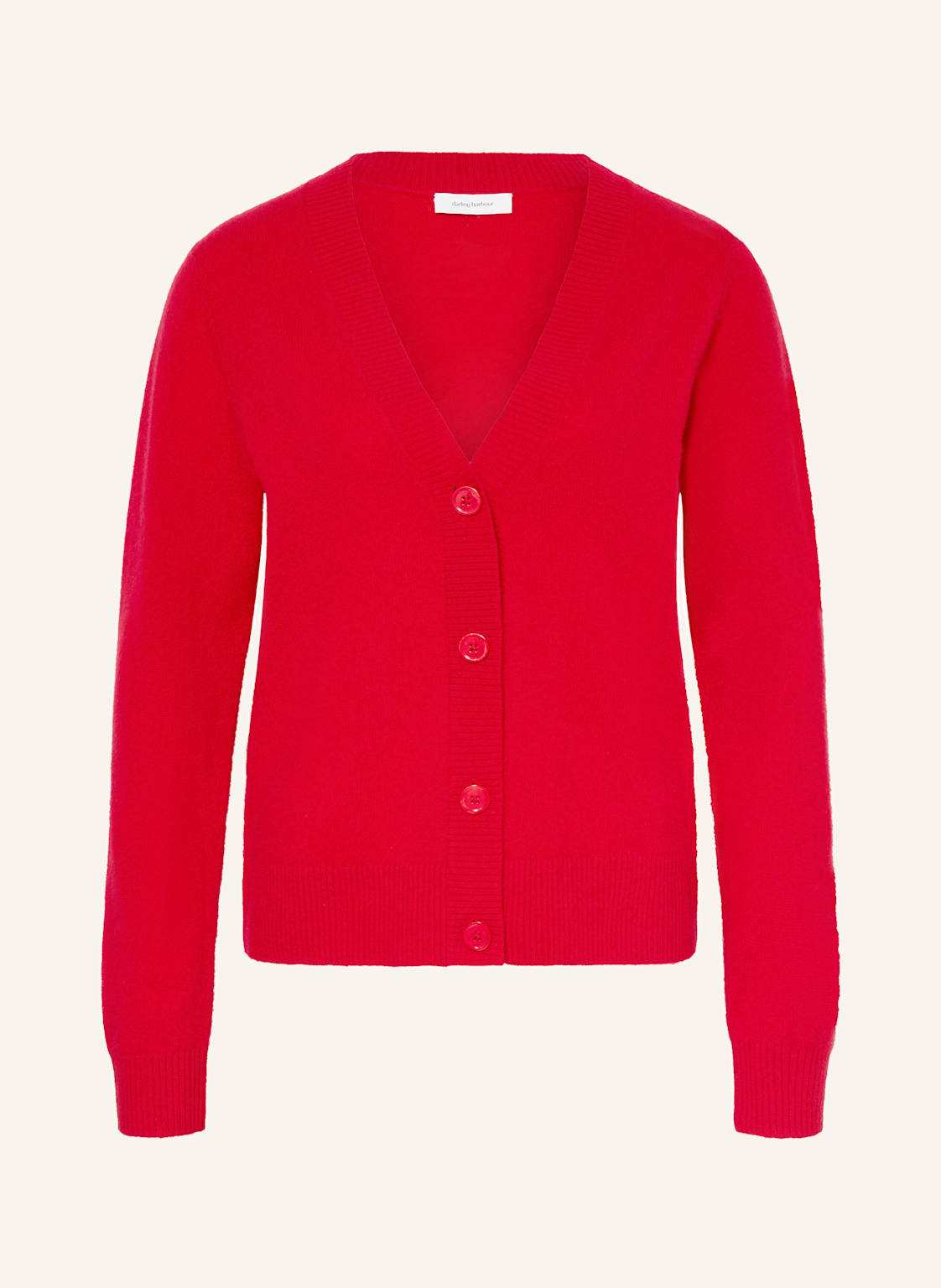 Darling Harbour Strickjacke Aus Cashmere rot von darling harbour