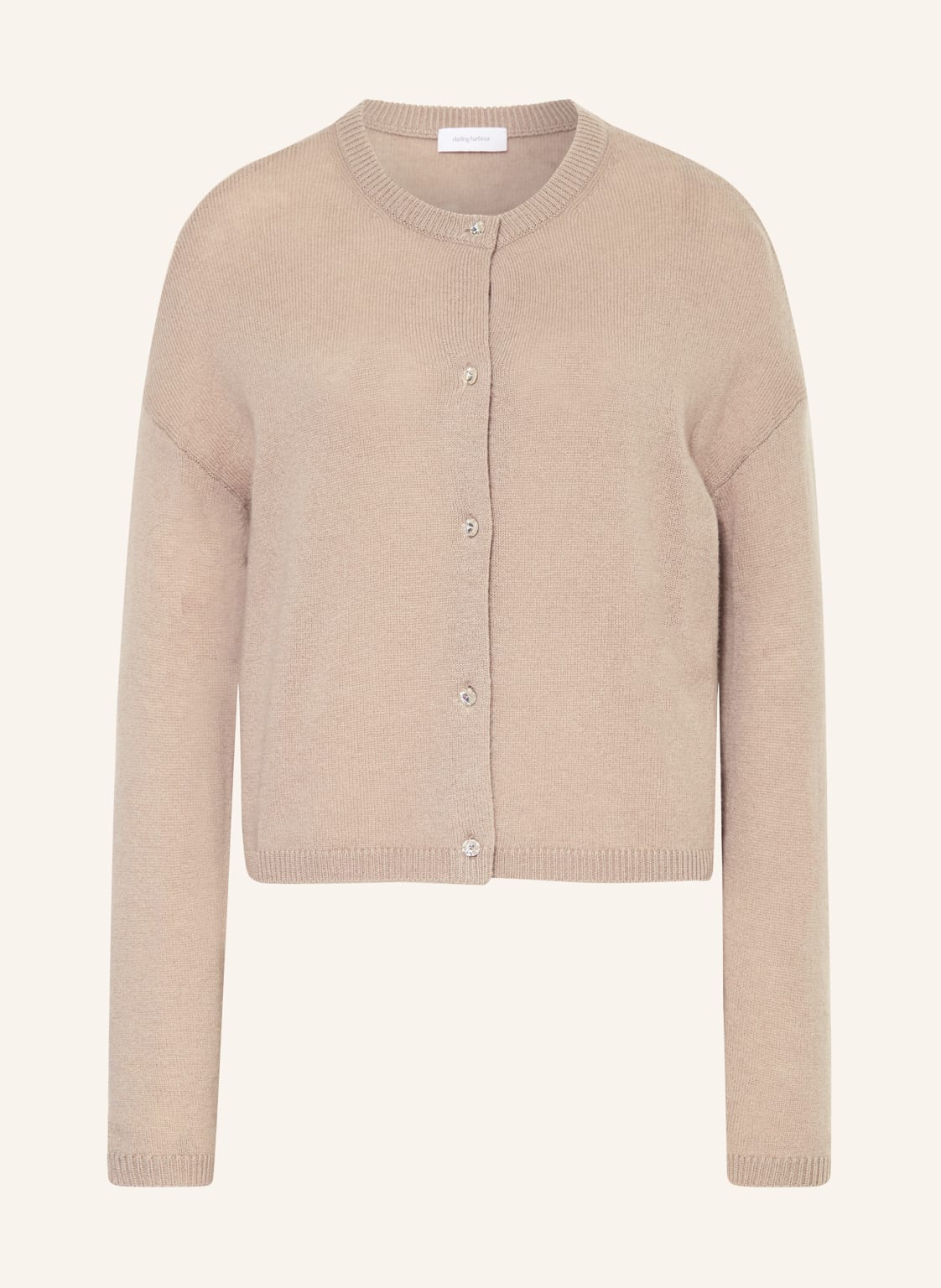 Darling Harbour Strickjacke Mit Cashmere beige von darling harbour