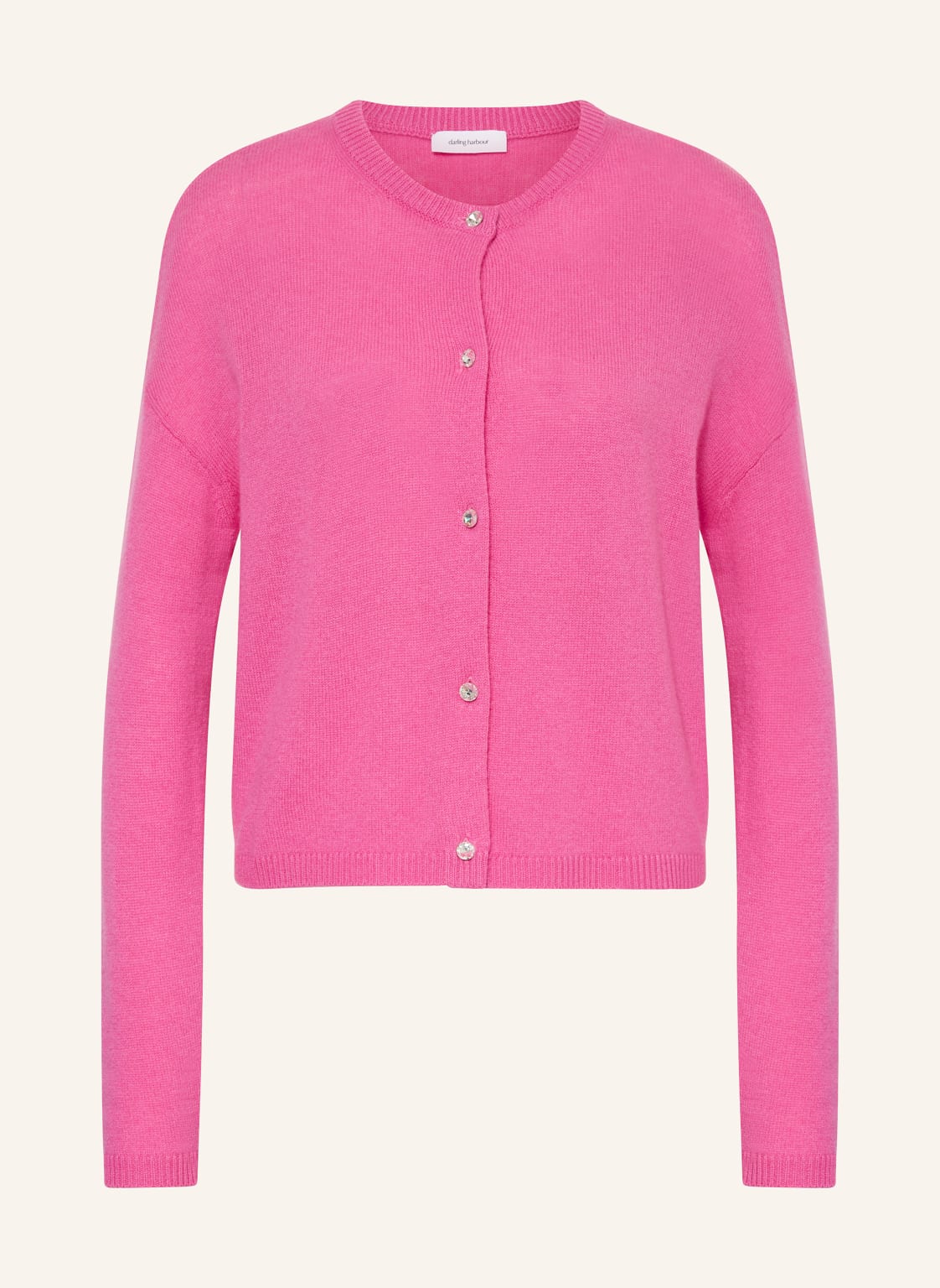 Darling Harbour Strickjacke Mit Cashmere pink von darling harbour