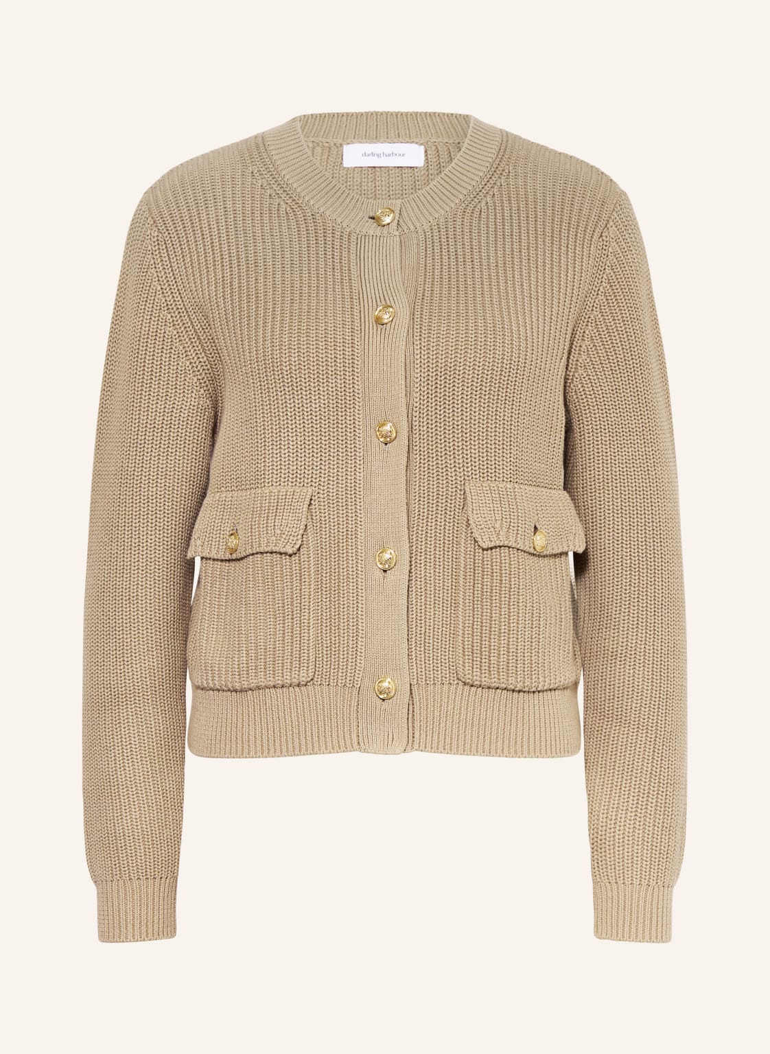 Darling Harbour Strickjacke beige von darling harbour