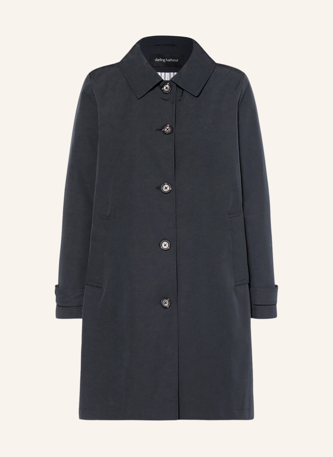 Darling Harbour Trenchcoat schwarz von darling harbour