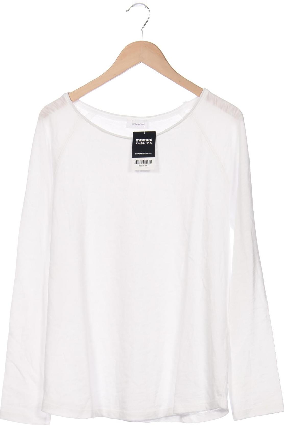 darling harbour Damen Langarmshirt, weiß von darling harbour