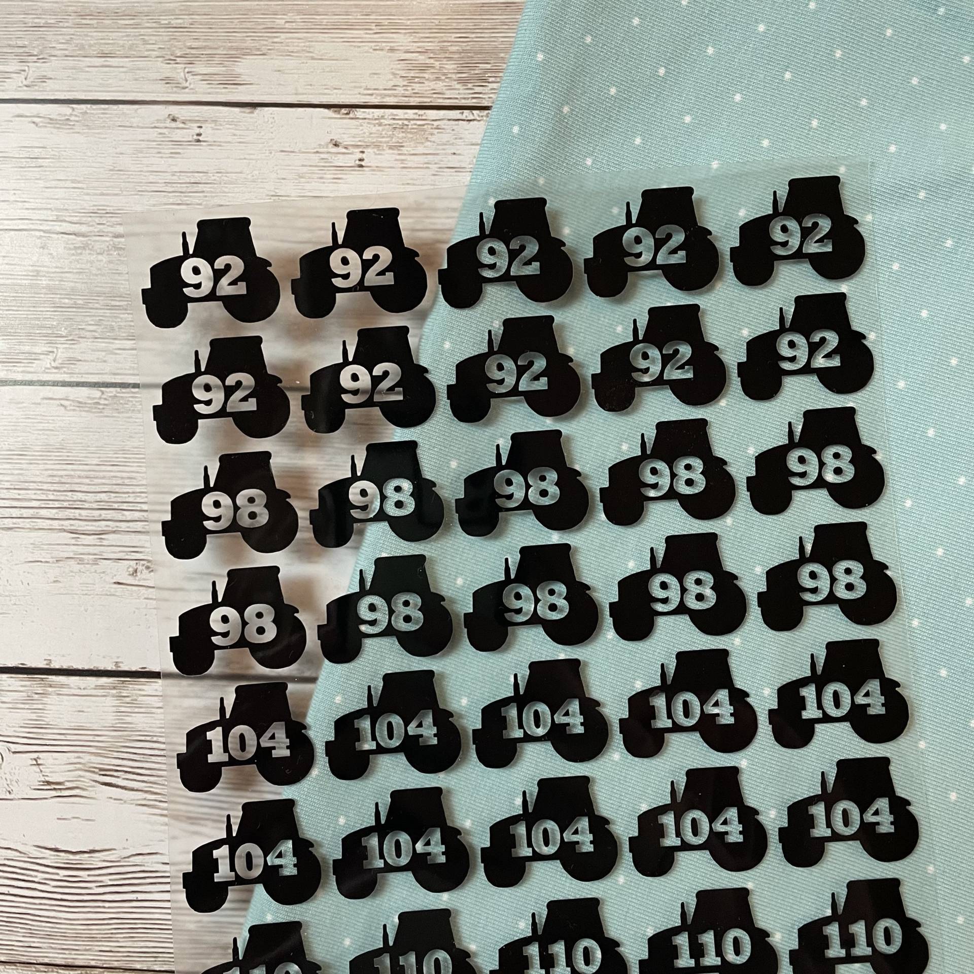 40 Größenetiketten Mit Deinen Wunschgrößen Zum Aufbügeln, Bügeletiketten Kleidergöße von dasFraeuleinSchick