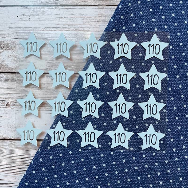 40 Größenetiketten Mit Deinen Wunschgrößen Zum Aufbügeln, Bügeletiketten Kleidergöße von dasFraeuleinSchick