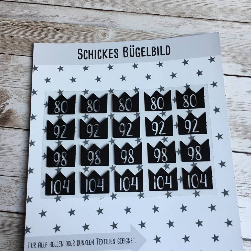 40 Größenetiketten Mit Deinen Wunschgrößen Zum Aufbügeln, Mehrere Größen Und Farben Möglich von dasFraeuleinSchick