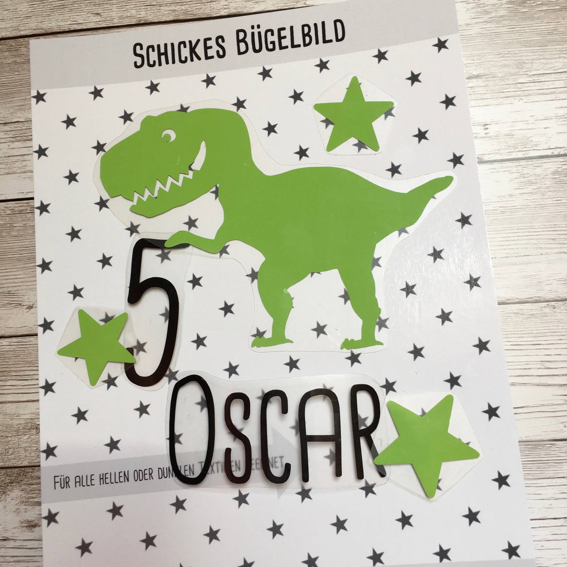 Bügelbild Dinosaurier Klein, Einfach Aufzubügeln, Dino von dasFraeuleinSchick