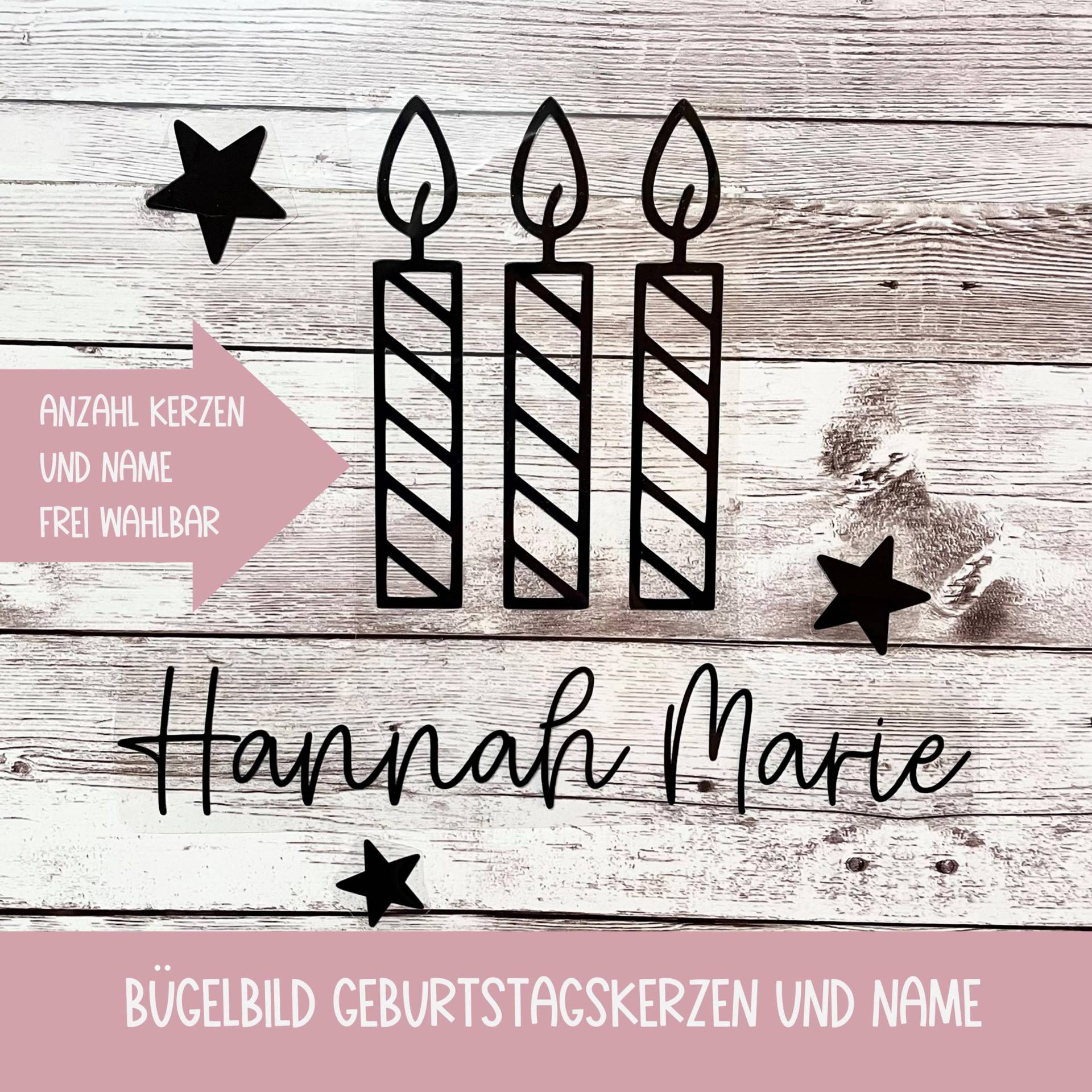 Bügelbild Geburtstag, Personalisiert, Diy Geburtstagsshirt Mit Namen Und Zahl von dasFraeuleinSchick