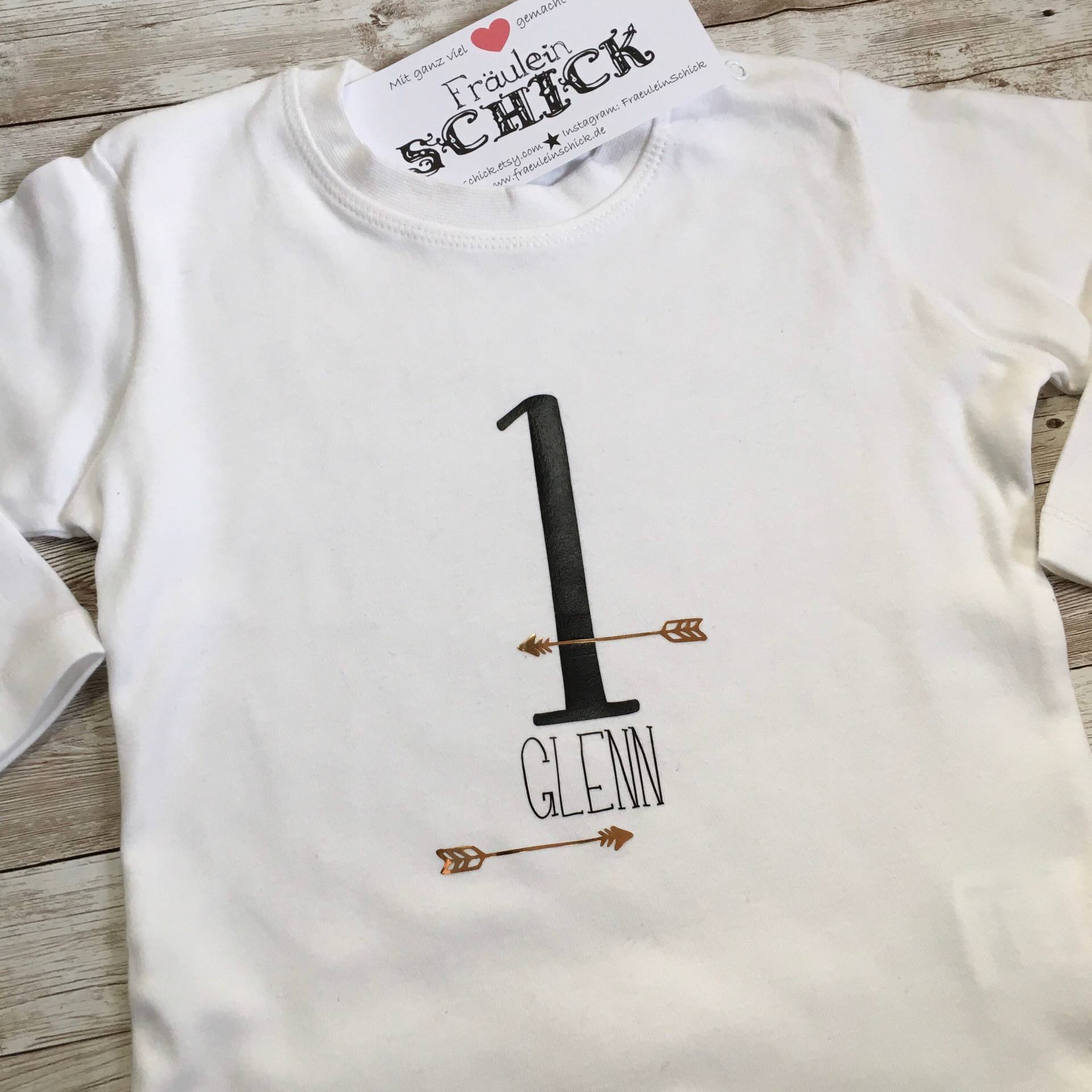 Bügelbild Geburtstag Pfeile, Wunschtext, Bügelapplikation, Personalisiert von dasFraeuleinSchick