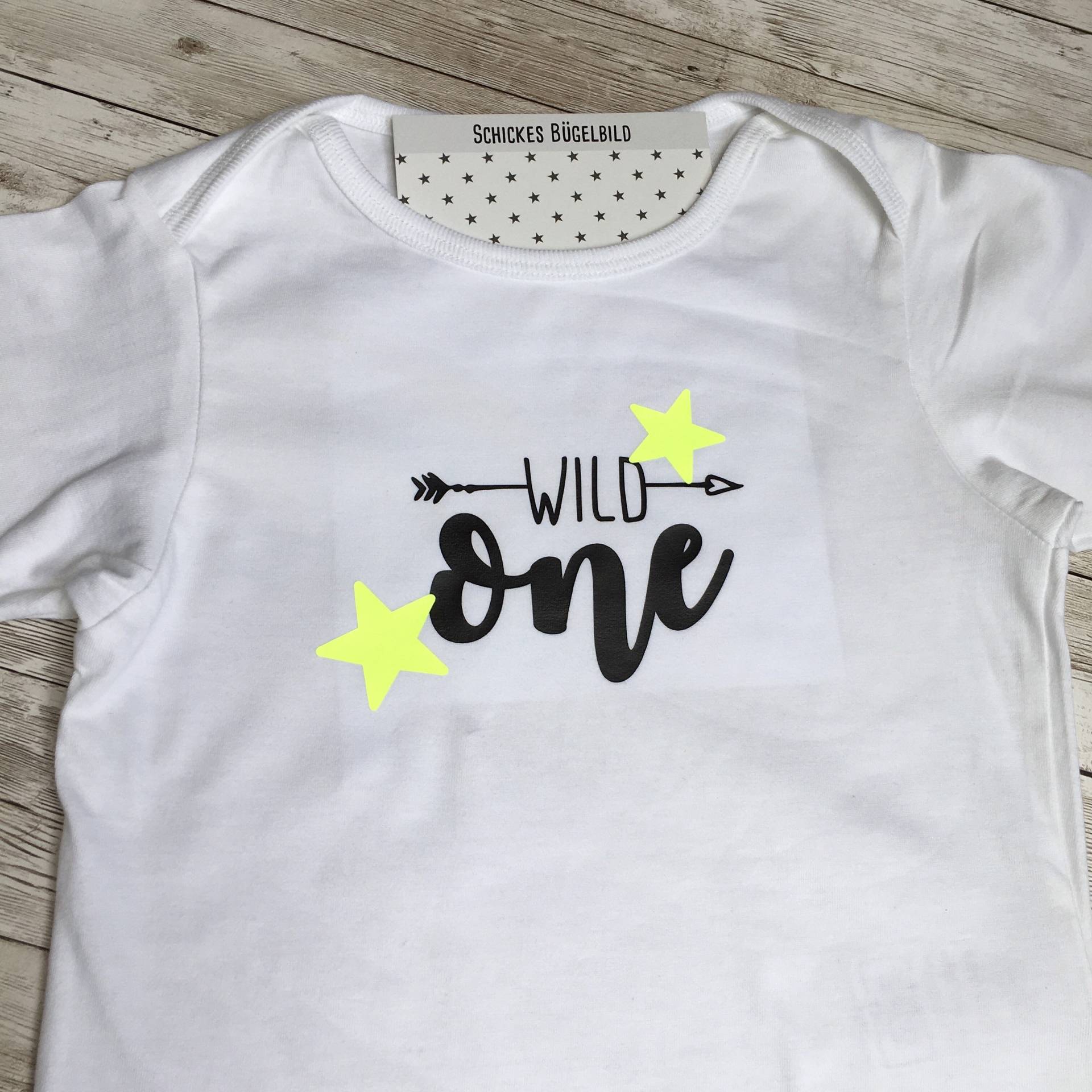 Bügelbild Geburtstag "Wild One", Wunschtext, Bügelapplikation, Personalisiert von dasFraeuleinSchick