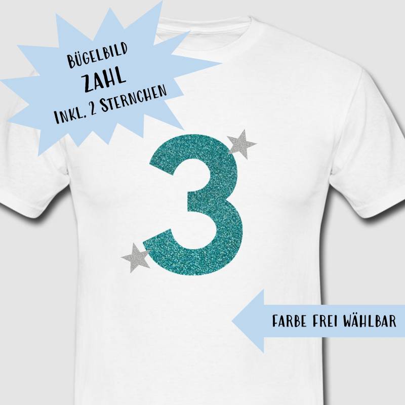 Bügelbild Glitzer Oder Flock, Wunschtext, Glitzerapplikation, Personalisiert von dasFraeuleinSchick