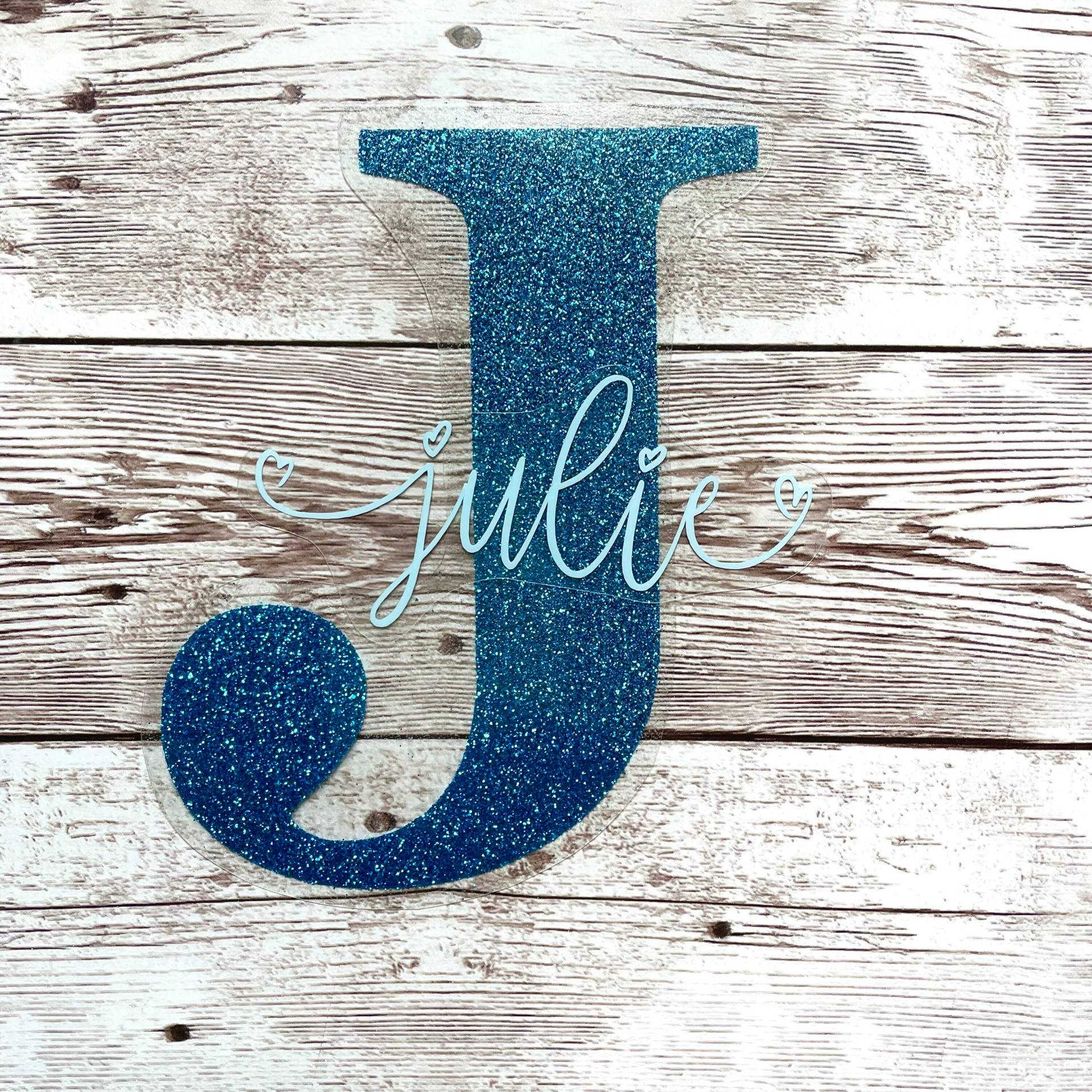 Bügelbild Initialen, Name, Geburtstag, Zahl, Wunschbuchstabe, Personalisiert von dasFraeuleinSchick