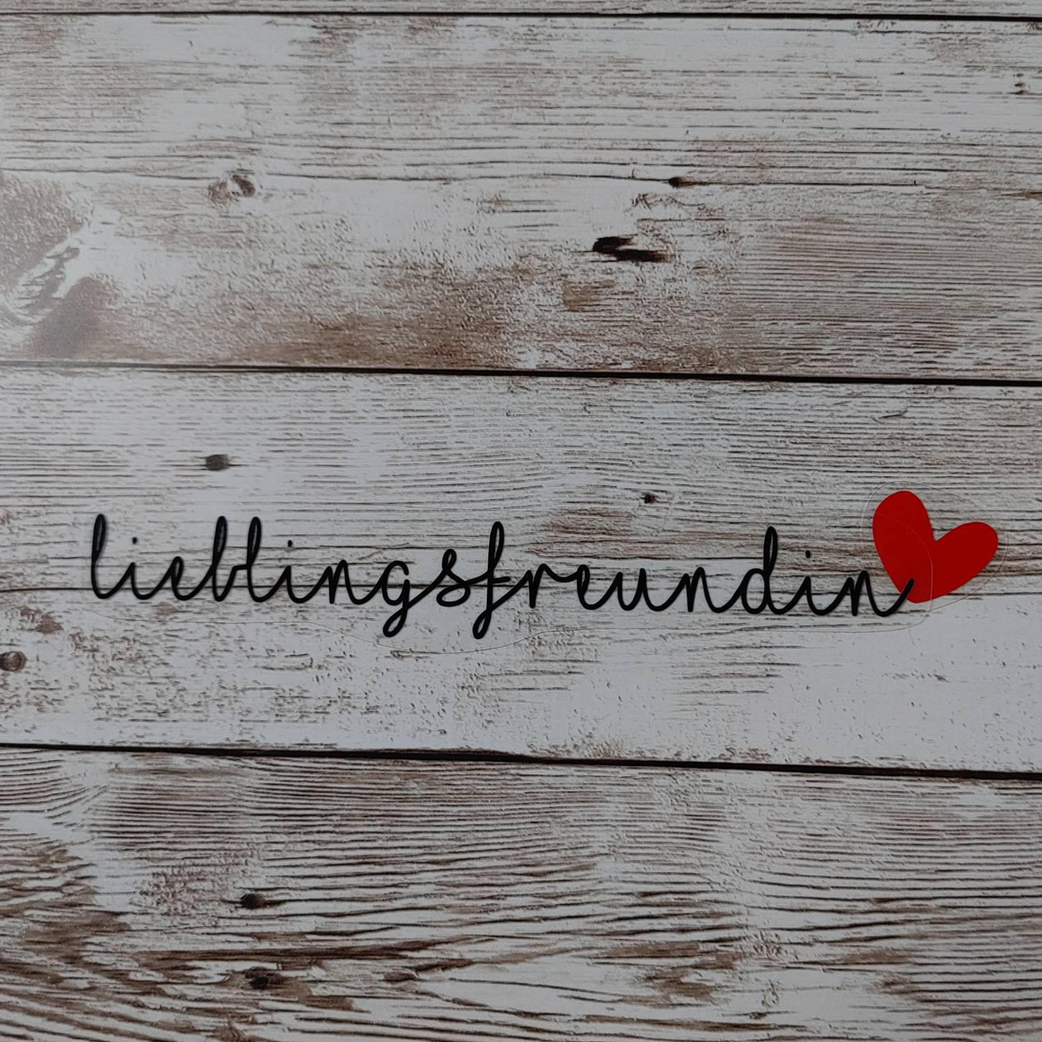 Bügelbild "Lieblingsfreundin", Flexfolie, Glitzerfolie, Flockfolie, Weihnachtsgeschenk Beste Freundin von dasFraeuleinSchick