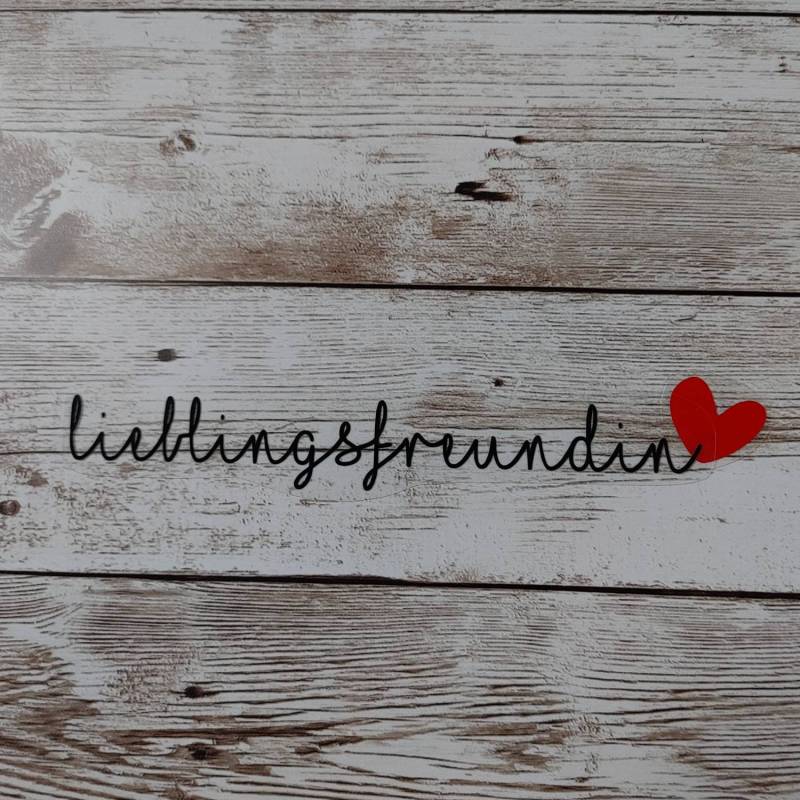 Bügelbild "Lieblingsfreundin", Flexfolie, Glitzerfolie, Flockfolie, Weihnachtsgeschenk Beste Freundin von dasFraeuleinSchick