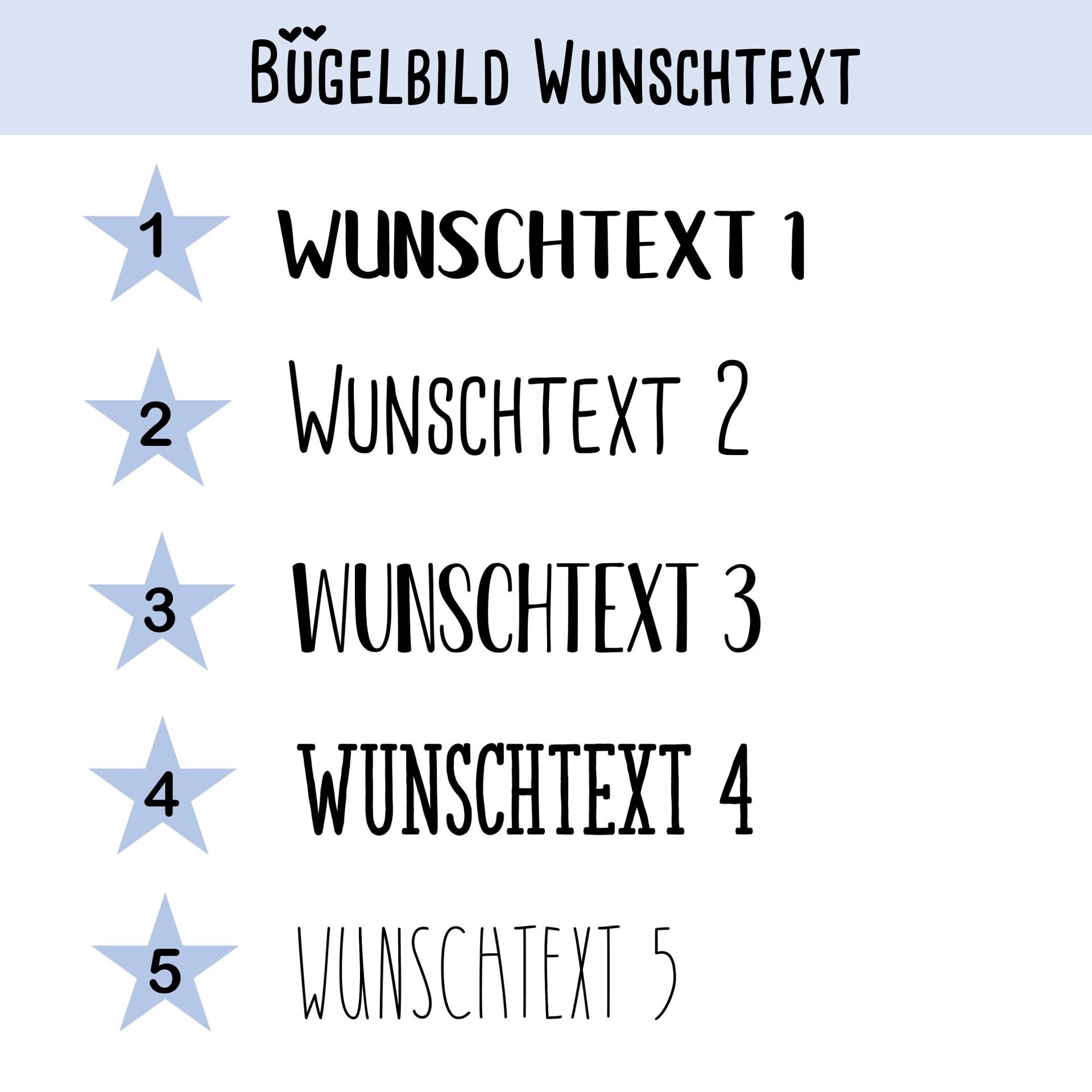 Bügelbild Name, Wunschtext, Zum Aufbügeln von dasFraeuleinSchick