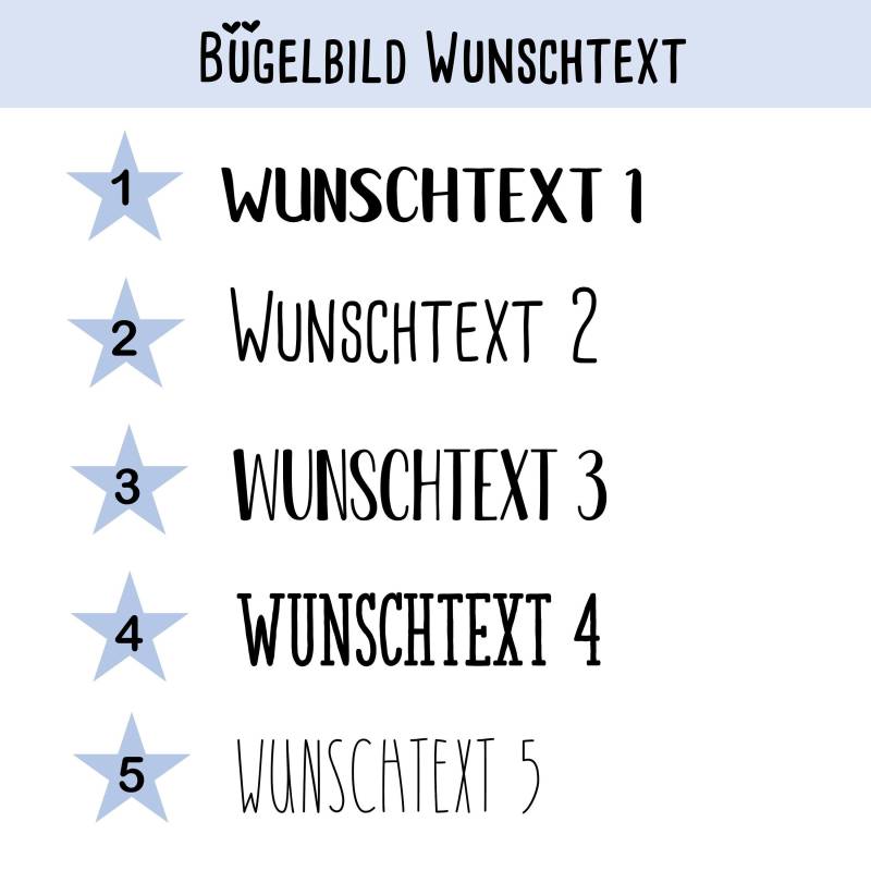 Bügelbild Name, Wunschtext, Zum Aufbügeln von dasFraeuleinSchick