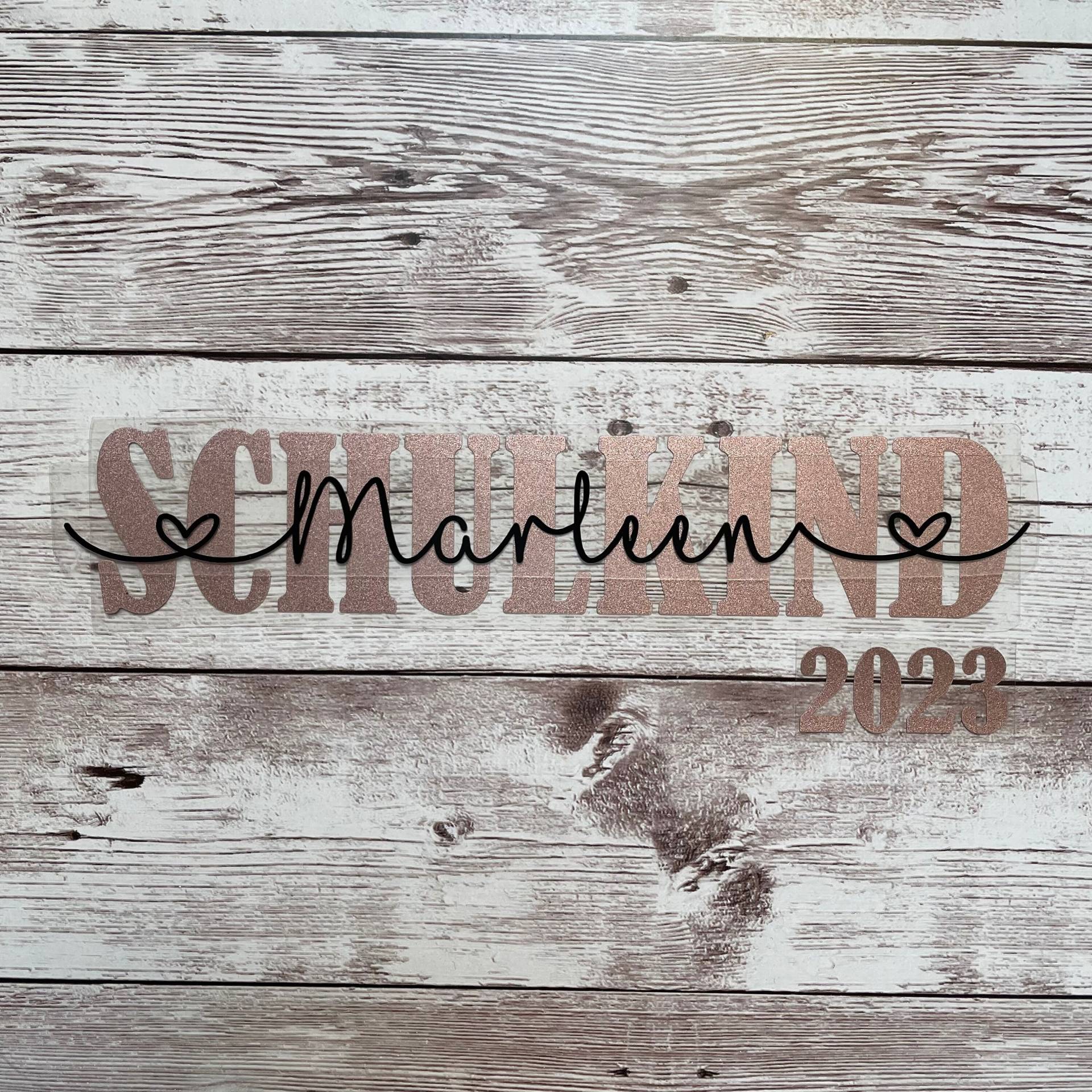 Bügelbild Schulkind 2025 & Name, Schultüte, Personalisiert von dasFraeuleinSchick