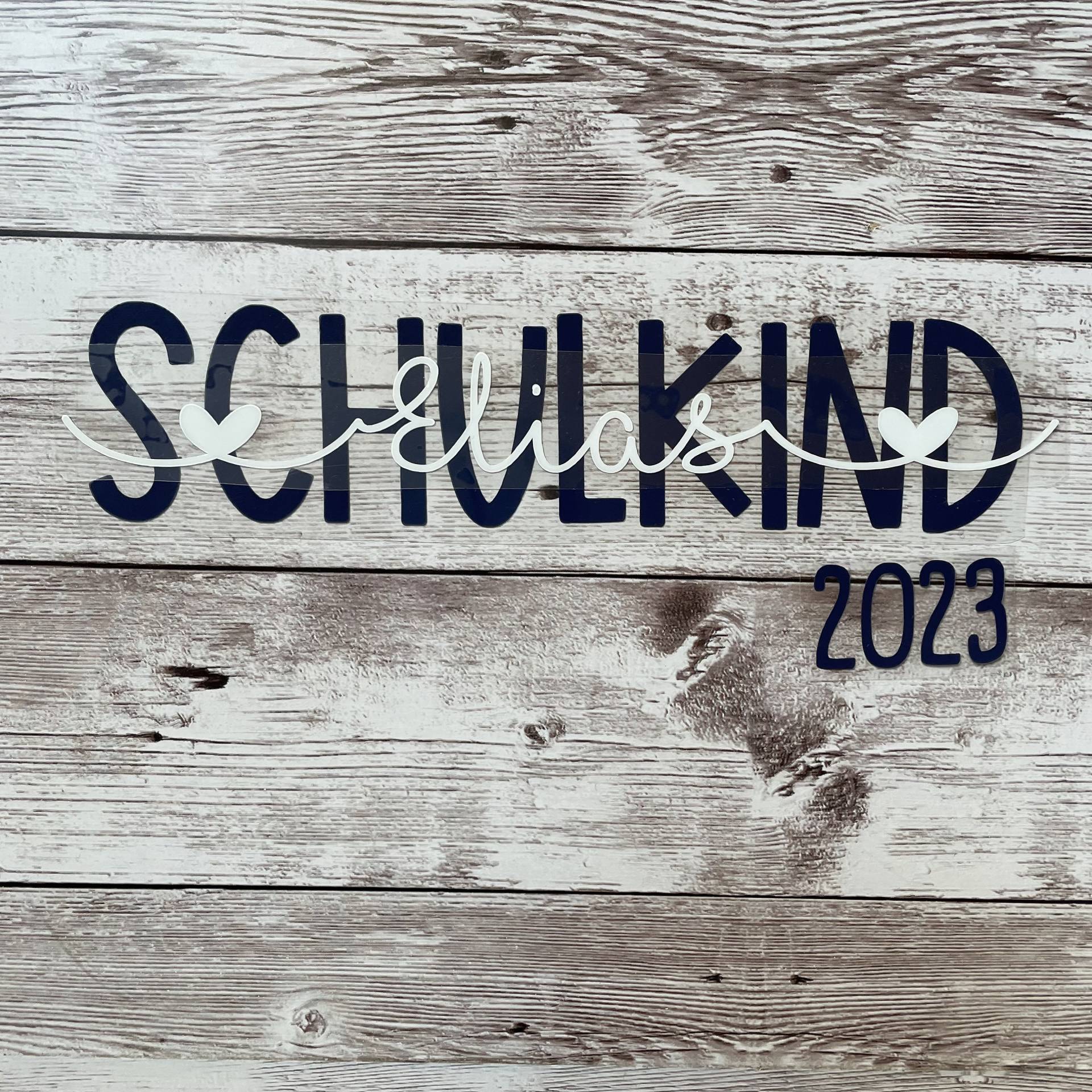 Bügelbild Schulkind 2025 & Name, Schultüte, Personalisiert von dasFraeuleinSchick