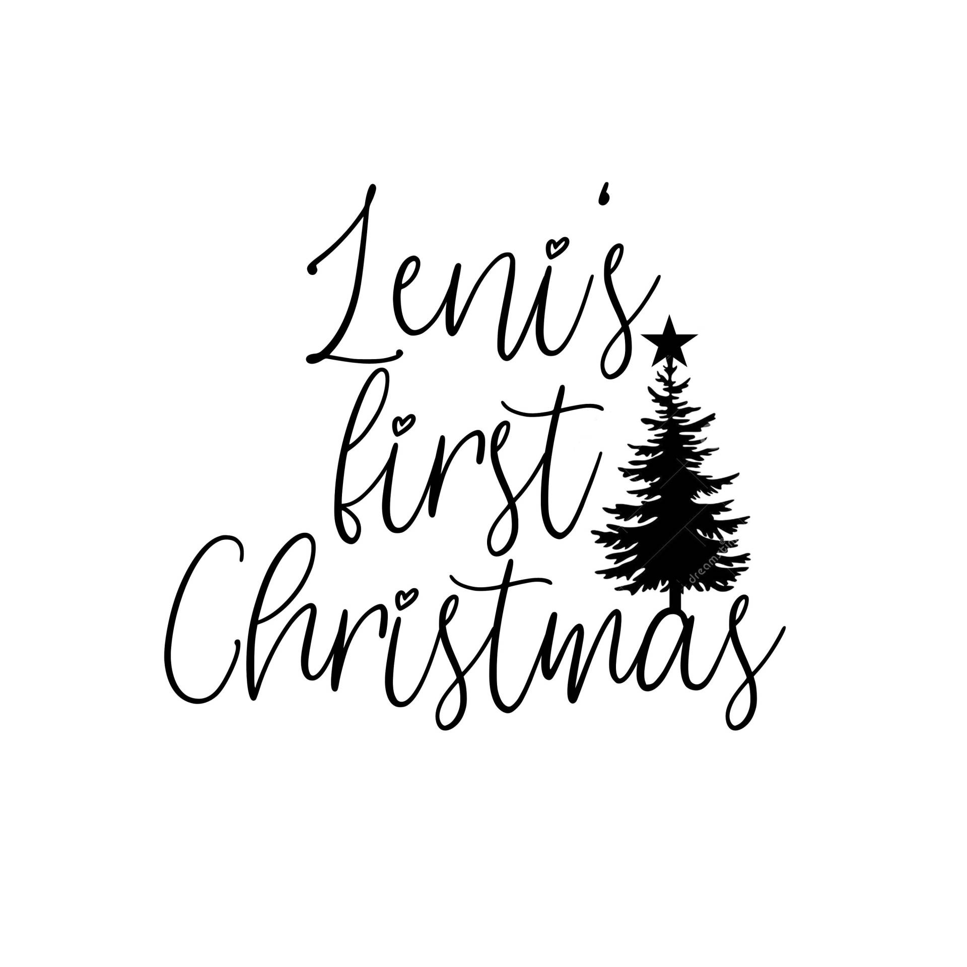 Bügelbild Weihnachten Personalisiert, Babys First Christmas, Geschenk Bügelbild Weihnachten Personalisiert, Babys First Christmas, Geschenk von dasFraeuleinSchick