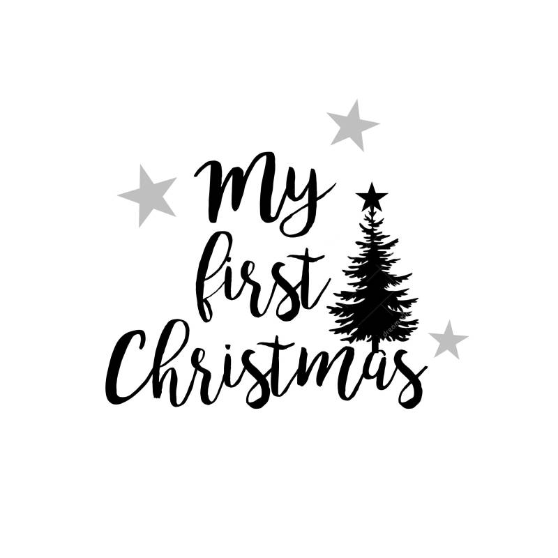 Bügelbild Weihnachten Personalisiert, My First Christmas, Geschenk Bügelbild Weihnachten Personalisiert, My First Christmas, Geschenk von dasFraeuleinSchick
