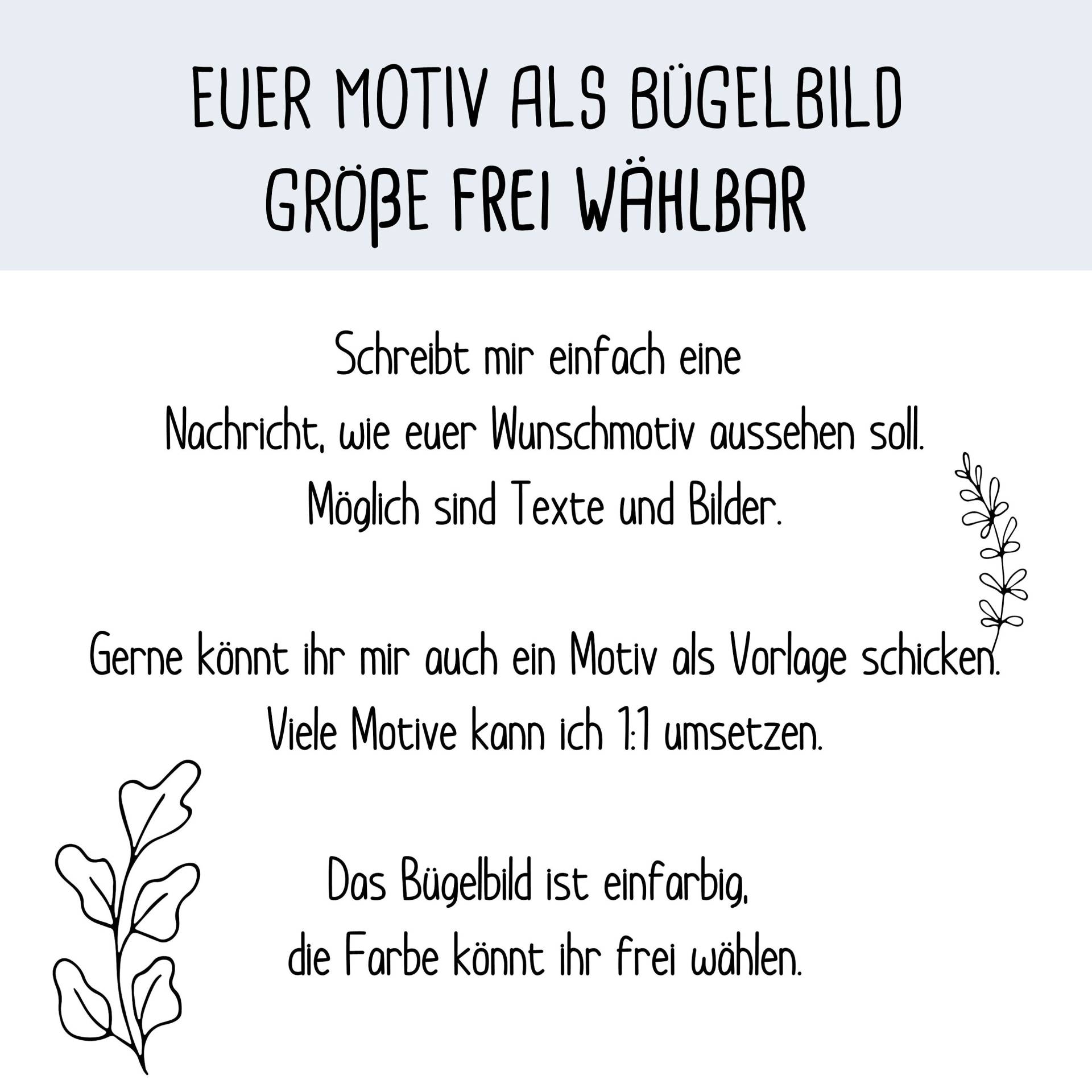 Bügelbild Wunschtext, Egal Wieviel Text, Schriftarten Frei Wählbar von dasFraeuleinSchick