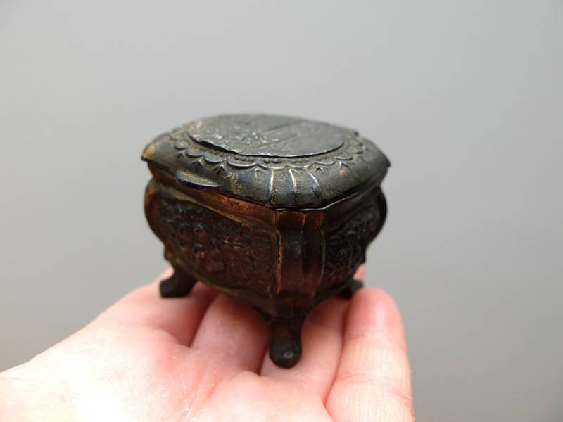 Vintage Schmuckdose Schmuckkästchen Schmuckschatulle Grafenwöhr Wasserturm Antik von dasfleissigeFaultier