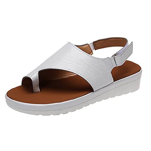 Frauen Sommer Einfarbig Bequeme Keilschuhe Strand Peep Toe Atmungsaktive Sandalen Damen Offene Zehen Flip Flop Plateau Sandalen Hausschuhe von dasg