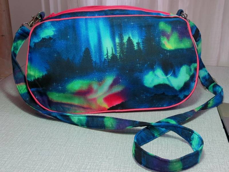 Aurora Borealis Handtasche Mit Abnehmbarem Riemen Nordlichter Uk Verkäufer von dashAclothing