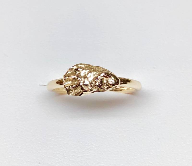 10K Gelbgold Auster Ring 10K Gelbgold Auster Ring von dasilvajewelry