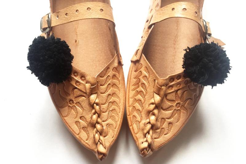 Papouce03//Leather Slippers Size 40 von dasloven