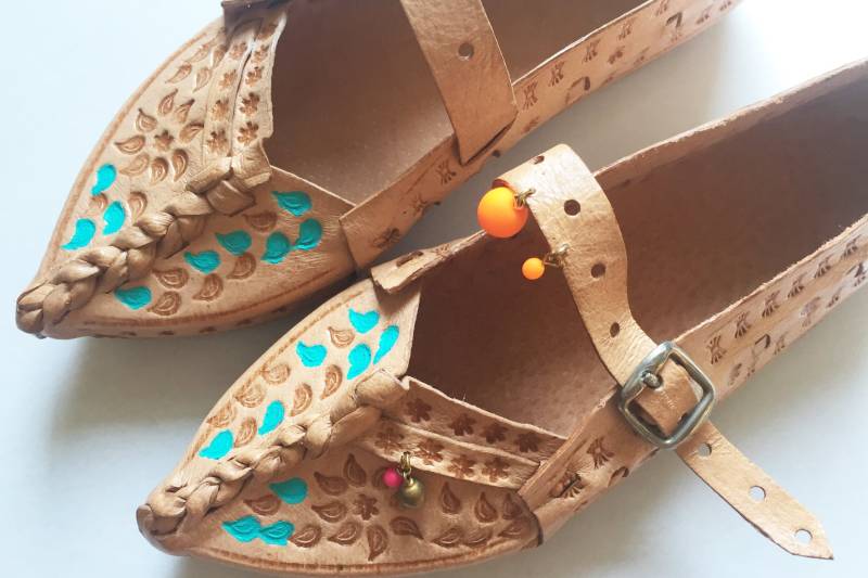 Papouce10//Leather Slippers Childrens Size 33 von dasloven