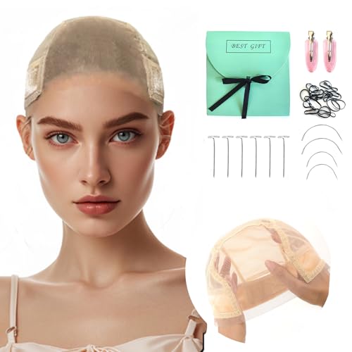 Datanala Perückenkappe für Damen, 10,2 x 12,7 cm, transparent, rutschfest, hält Perücken an Ort und Stelle, verstellbare Kappe mit Griff-Stirnband Datanala Perückenkappe für Damen, 10,2 x 12,7 cm, transparent, rutschfest, hält Perücken an Ort und Stelle, verstellbare Kappe mit Griff-Stirnband von datanala