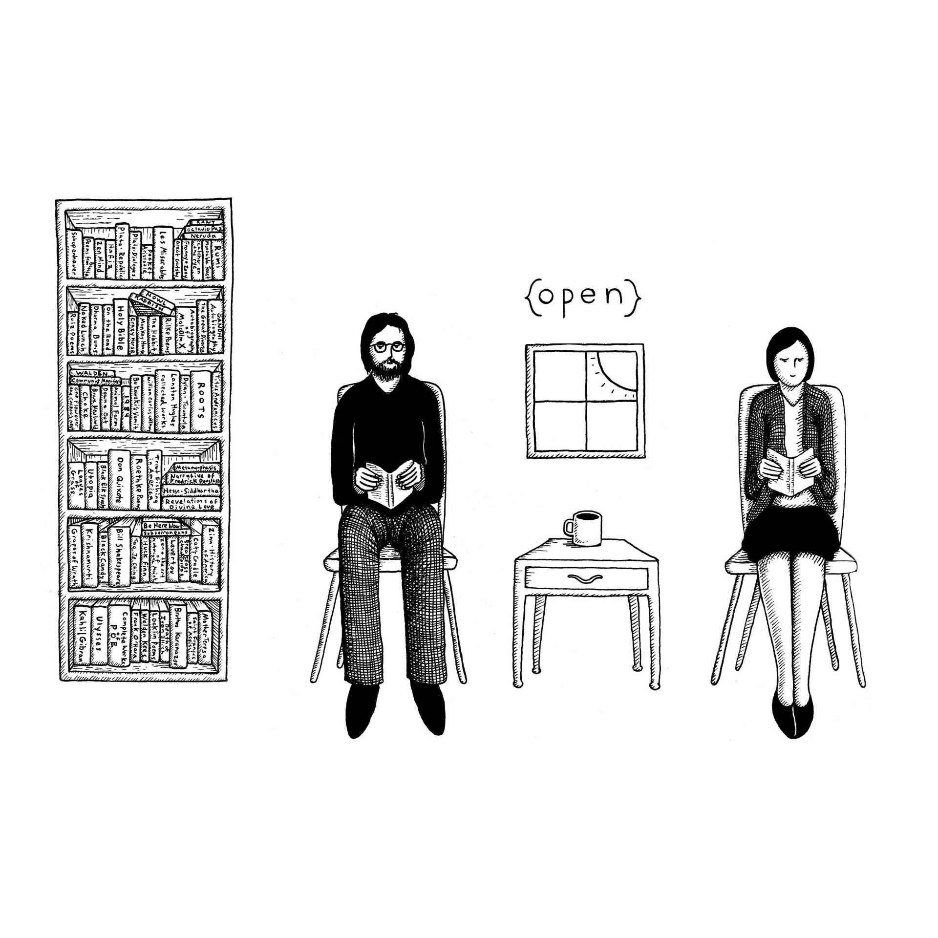 Open Book T-Shirt Open Book T-Shirt von davevanpattenart