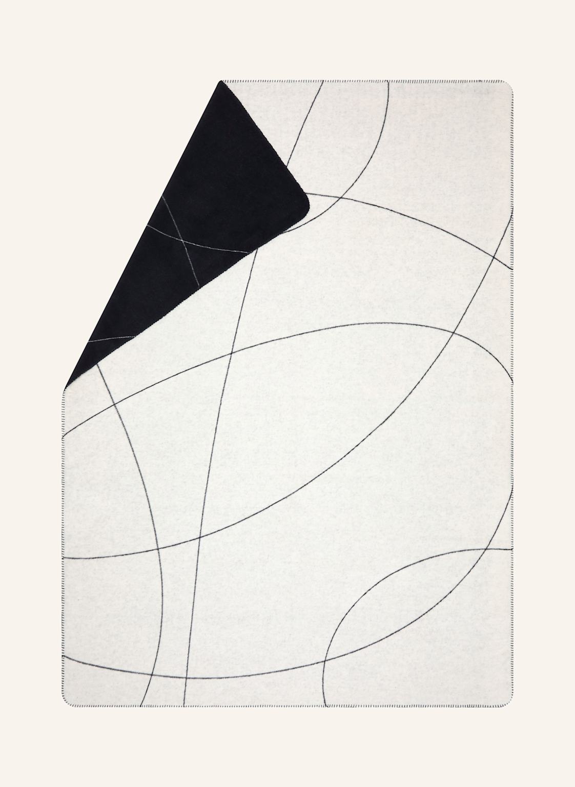 David Fussenegger Plaid Savona schwarz von david fussenegger