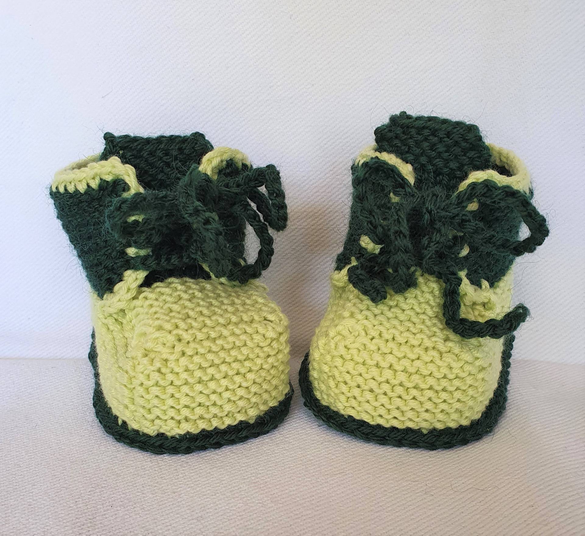 Babyschuhe Hellgrün/Dunkelgrün Babyschuhe Hellgrün/Dunkelgrün von daydreams4you