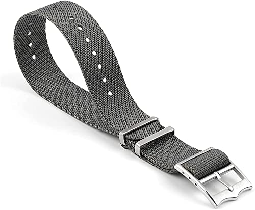 Nato-Armband, Nylon, für Omega-Sportuhr, Nylon, 20 mm, 22 mm, Grau (Grey Marl), 20 mm von dayeer