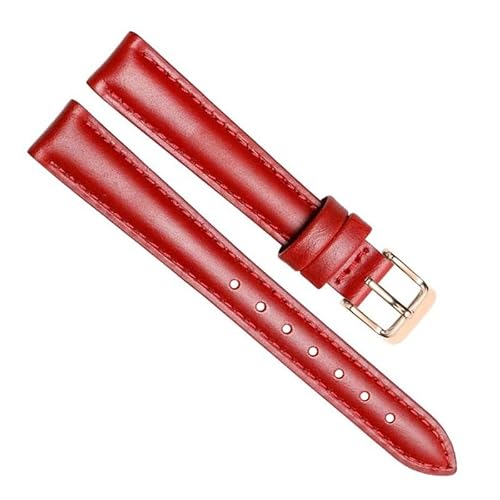 dayeer Echtes Leder Uhrenarmbänder Für DW wasserdicht und schweißfest flach universal(Redr,20mm) von dayeer