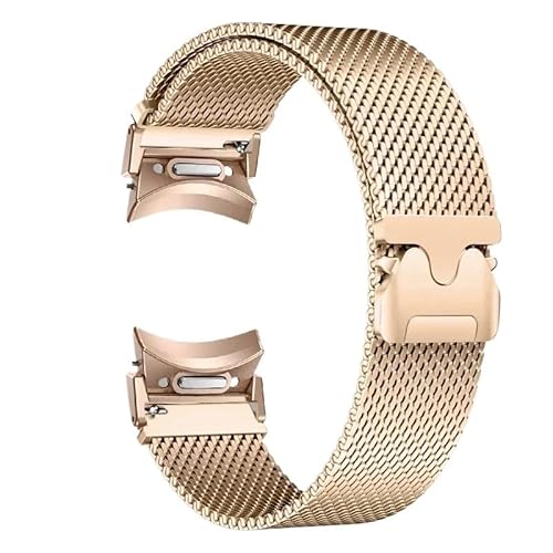 dayeer Edelstahl-Milanese-Armband für Samsung Watch7 6 5 4 40 44 mm Magnetarmband für Galaxy 6/4Classic 5Pro(Rose gold,Watch6 40mm) von dayeer