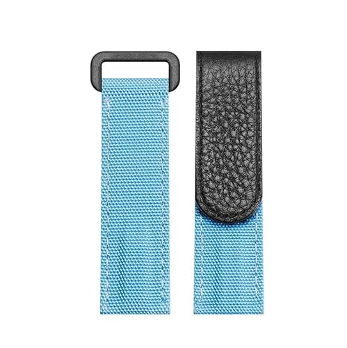 dayeer Herren-Uhrenarmband aus Nylon mit Klettverschluss für Rolex Daytona Submariner, Canvas-Uhrenarmband für Omega(Sky blue) von dayeer