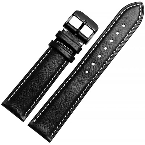 dayeer Lederarmband für TIMEX TW4B18500, T49963 T49905 Rindslederarmband(Blackrs,21mm) von dayeer