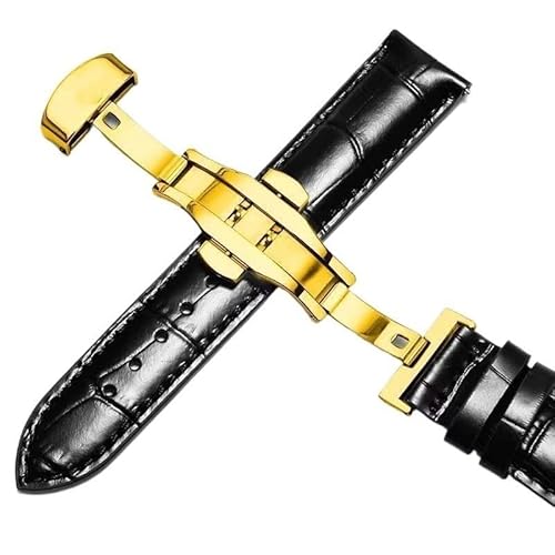 dayeer Lederarmband für Tissot Le Locle 1853 T41 Armband für Tissot Gentleman T063(Blackg2,21mm) von dayeer