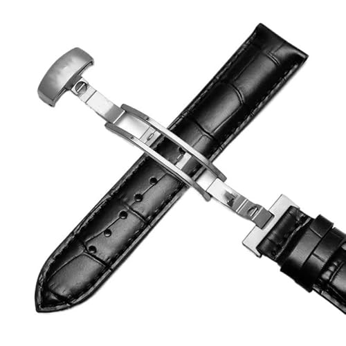dayeer Lederarmband für Tissot Le Locle 1853 T41 Armband für Tissot Gentleman T063(Blacks1,22mm) von dayeer