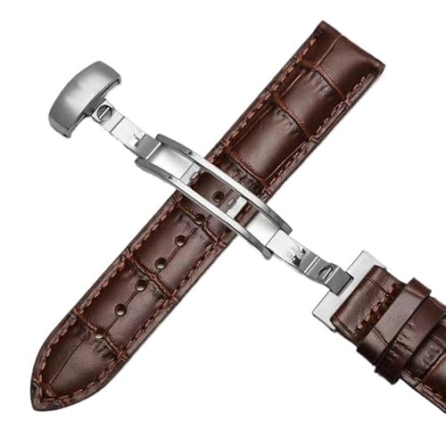 dayeer Lederarmband für Tissot Le Locle 1853 T41 Armband für Tissot Gentleman T063(Browns1,19mm) von dayeer